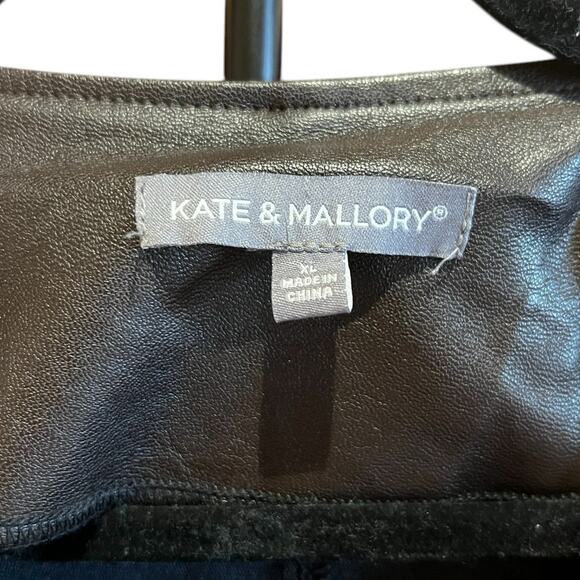 Kate & Mallory Brown Two Tone Faux Letter Jacket Size XL - Picture 3 of 6